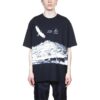 Estampado «Climbing new Heights» Impresión Hombre Holgada Negro