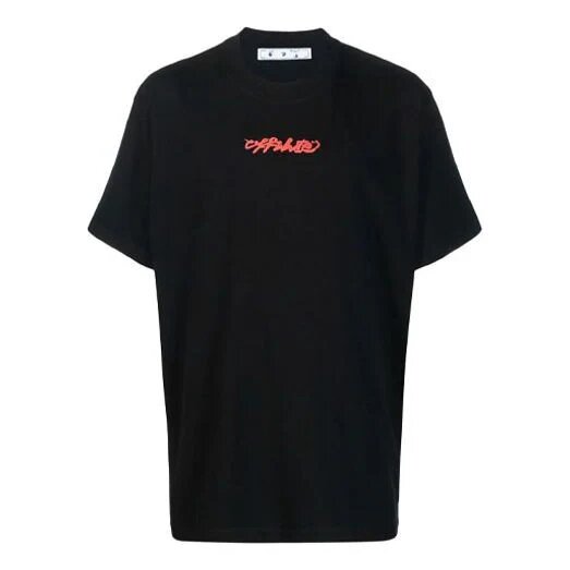 Estampado con el logotipo de Arrows Manga corta Corte holgado Negro