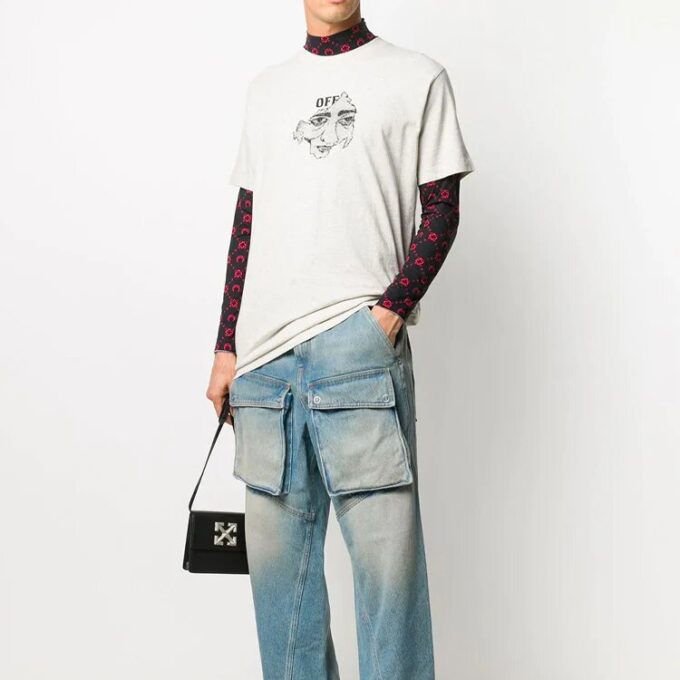 Estampado con logotipo Blanco