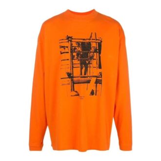 Estampado con logotipo de Arrows, manga larga, naranja