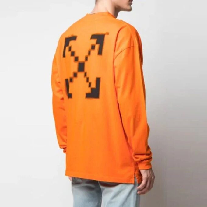 Estampado con logotipo de Arrows, manga larga, naranja