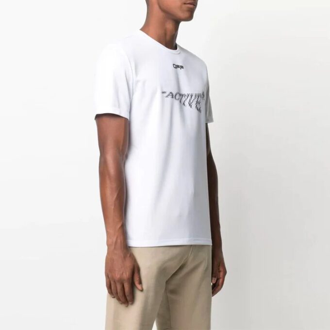 Estampado con motivos, pantalones cortos, corte ajustado, versión en blanco