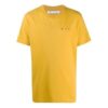 Estampado, cuello redondo, pantalones cortos, amarillo