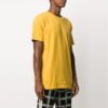Estampado, cuello redondo, pantalones cortos, amarillo