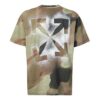 Estampado de camuflaje verde y negro