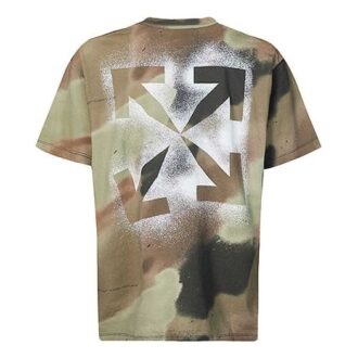 Estampado de camuflaje verde y negro