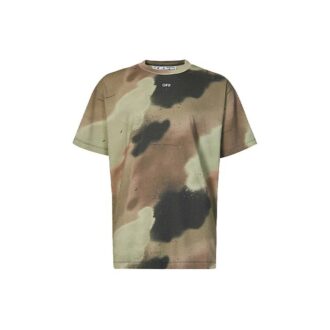 Estampado de camuflaje verde y negro