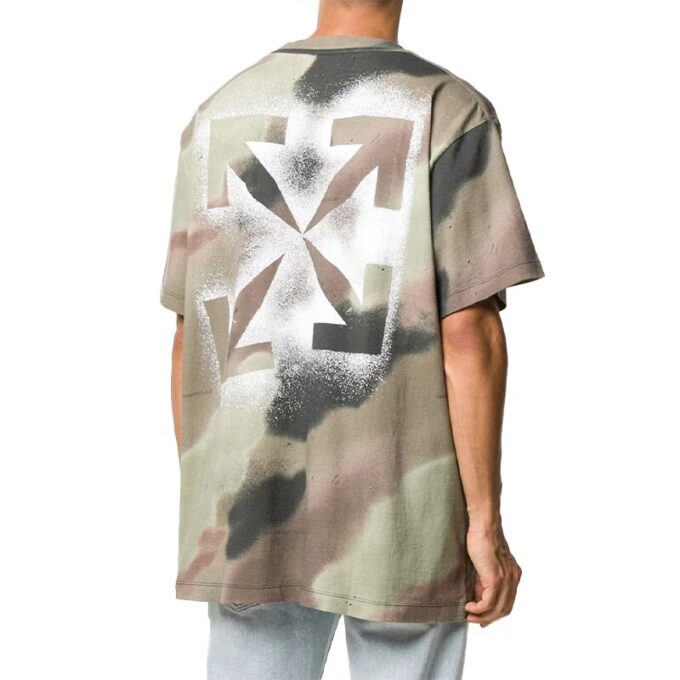 Estampado de camuflaje verde y negro