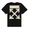 Estampado de flecha bronceada Unisex Negro