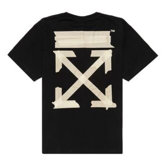 Estampado de flecha bronceada Unisex Negro