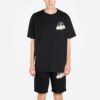 Estampado de flecha bronceada Unisex Negro