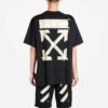 Estampado de flecha bronceada Unisex Negro