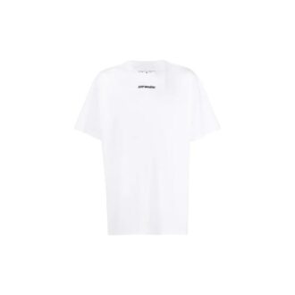 Estampado de flecha en la espalda, cuello redondo, pantalones cortos, corte holgado, blanco