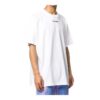 Estampado de flecha en la espalda, cuello redondo, pantalones cortos, corte holgado, blanco