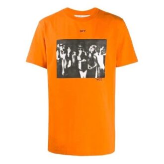 Estampado de flechas de graffiti, pantalones cortos, corte holgado, naranja