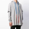 Estampado de flechas en la espalda, cordón, gris