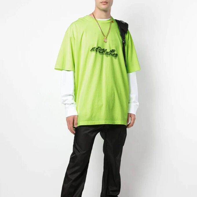 Estampado de flechas gráficas Oversize