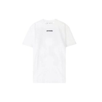 Estampado de flechas hacia atrás, cuello redondo, pantalones cortos, corte holgado, blanco