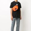 Estampado de flechas, pantalones cortos, negro