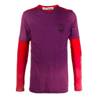 Estampado de flechas, versión de manga larga, morado