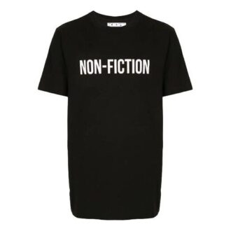 Estampado de letras en negro