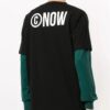 Estampado de letras en negro