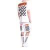 Estampado de logotipo a rayas, pantalones cortos, versión estándar, blanco