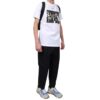 Estampado en el pecho, manga corta, blanco