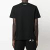 Estampado en el pecho, manga corta, negro