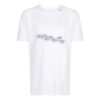 Estampado en el pecho, manga corta, versión estándar, blanco