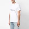 Estampado en el pecho, manga corta, versión estándar, blanco