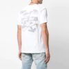 Estampado en el pecho, manga corta, versión estándar, blanco