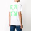 Estampado pintado, manga corta, blanco
