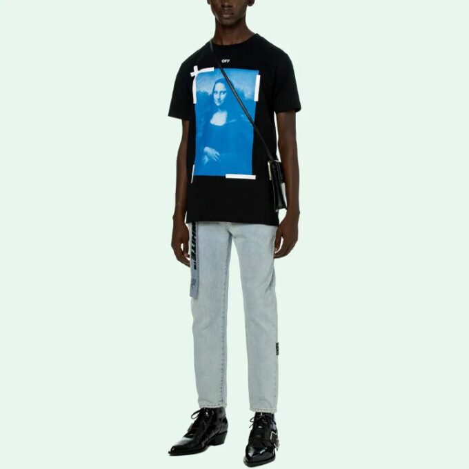 Estampado SS21, cuello redondo y pantalones cortos, negro