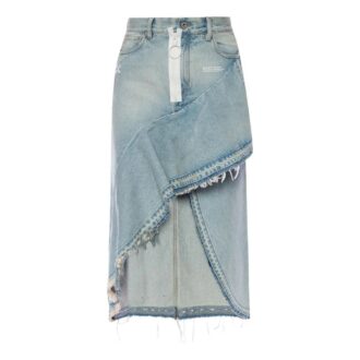 Falda asimétrica de Denim Off-White «Blue»