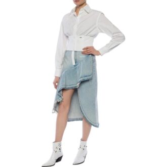 Falda asimétrica de Denim Off-White «Blue»