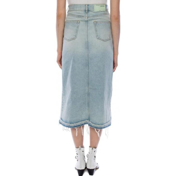 Falda asimétrica de Denim Off-White «Blue»
