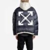 FW19 Chaqueta acolchada con cremallera Scaffolding Arrow para hombre, azul