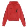 FW19 Sudadera con capucha oversize de felpa con estampado de Arrows divididas y grafitis para hombre, color rojo