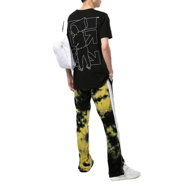 FW20 Camiseta de hombre con estampado Workers, negro