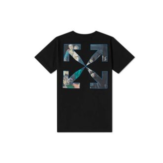 FW20 Camiseta de manga corta ajustada con estampado de Caravaggio en Pantalones Cortos