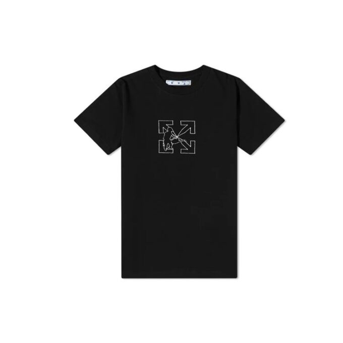 FW20 Camiseta de manga corta con bordado «Worker» en Pantalones Cortos