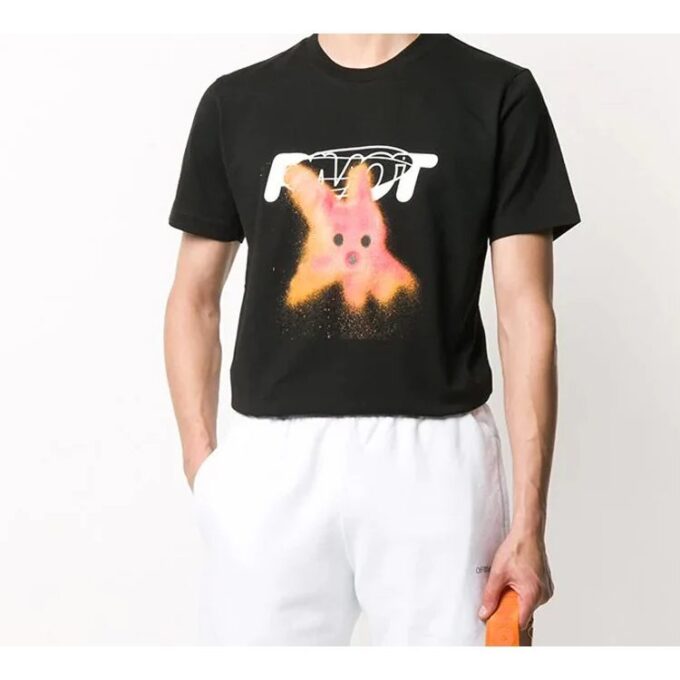 Fw20 Camiseta de manga corta con estampado de peces Pivot en Pantalones Cortos