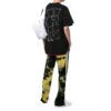 FW20 Camiseta de manga corta con motivo de trabajadores en Pantalones Cortos