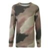 FW20 Camiseta de manga larga con estampado de Arrows y camuflaje para hombre, verde