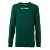 FW20 Camiseta de manga larga para hombre con estampado de logotipo de graffiti, verde