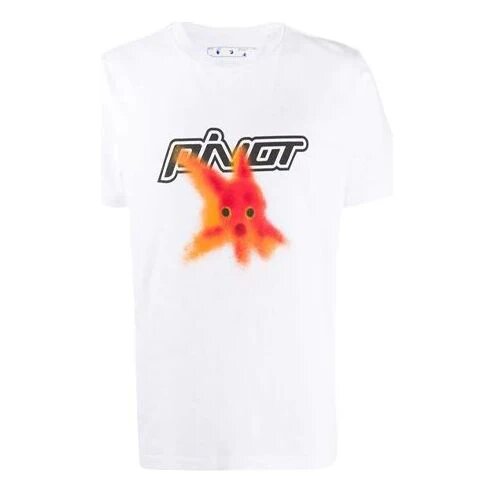 FW20 Camiseta de pantalones cortos con estampado de peces de colores