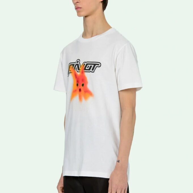 FW20 Camiseta de pantalones cortos con estampado de peces de colores