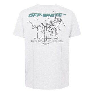 FW20 Camiseta gris de hombre con estampado del logotipo Trellis Worker