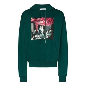 FW20 Caravaggio Jersey holgado con capucha para hombre Verde